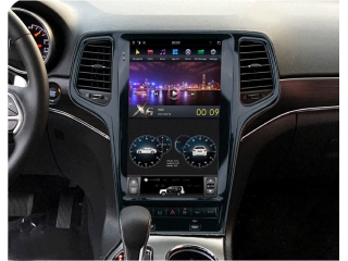 Головное устройство в стиле Тесла Carmedia ZF-1827B-DSP для Jeep Grand Cherokee 2008-2013 (Цвет черный) c DSP процессором на Android