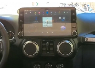 Головное устройство в стиле Тесла Carmedia ZF-6016-DSP для Jeep Wrangler 2010-2017 c DSP процессором на Android