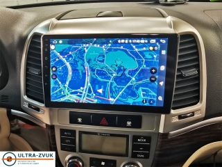 Штатная магнитола FarCar S400 TM008M для Hyundai Santa Fe 2006-2012 (2 цвета рамок) с DSP процессором и 4G модемом на Android 10