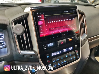 Штатная магнитола Redpower 71201 Slim для Toyota Land Cruiser 200 2014+ с DSP процессором, 4G модемом и CarPlay на Android 10