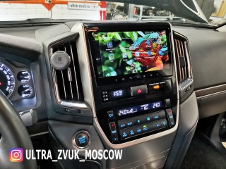 Штатная магнитола Redpower 71201 Slim для Toyota Land Cruiser 200 2014+ с DSP процессором, 4G модемом и CarPlay на Android 10