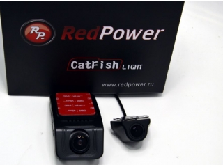 Двухканальный видеорегистратор RedPower CatFish Light 6290 (карта памяти - опционально) с разрешением 2.5K с Wi-Fi