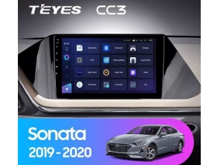 Штатная магнитола Teyes CC3 3/32Gb для Hyundai Sonata 2020+ 8 ядер, DSP процессор, QLED дисплей, LTE модем, Andriod 10