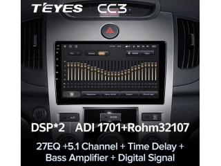 Штатная магнитола Teyes CC3 3/32Gb для Kia Cerato 2008-2013 8 ядер, DSP процессор, QLED дисплей, LTE модем, Andriod 10